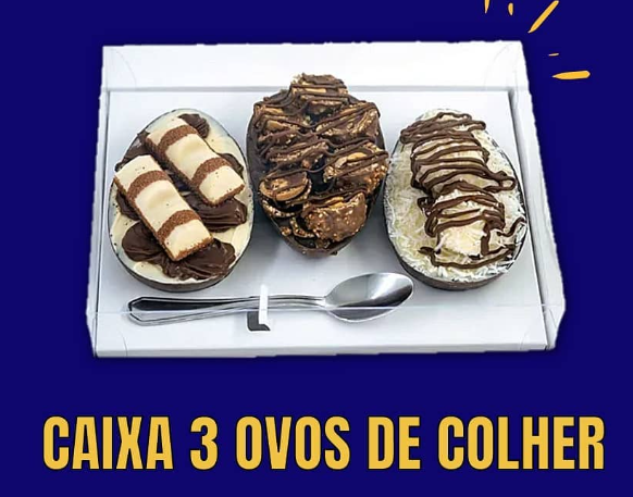 Caixa 3 Ovos de Colher