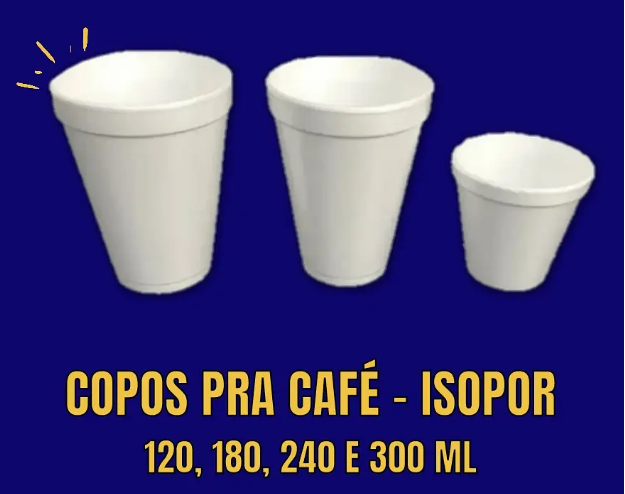 Copos para Café - Isopor