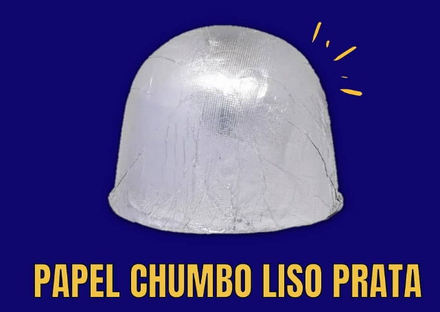 Papel Chumbo Liso Prata