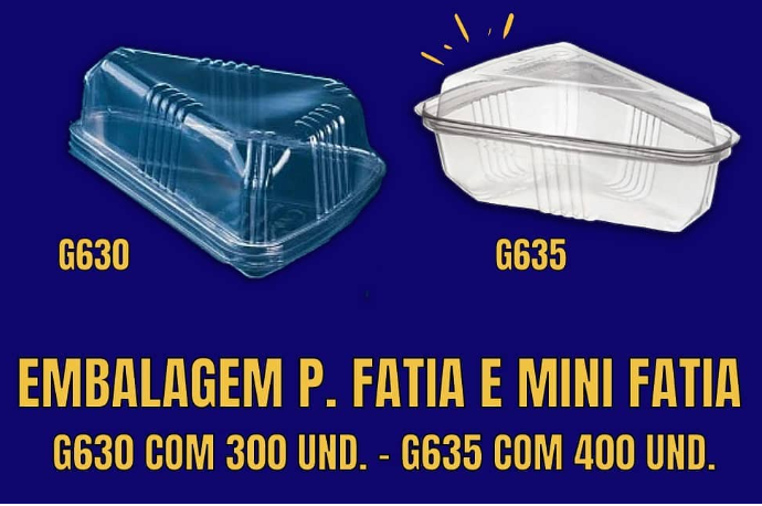 Embalagem para Fatia e Mini Fatia