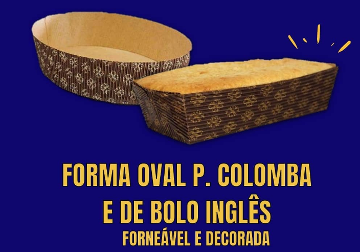Forma Oval para Colomba e de Bolo Ingles