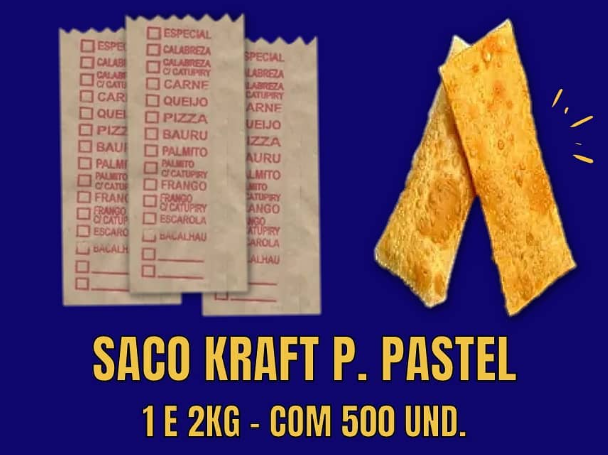 Saco Kraft p. Pastel