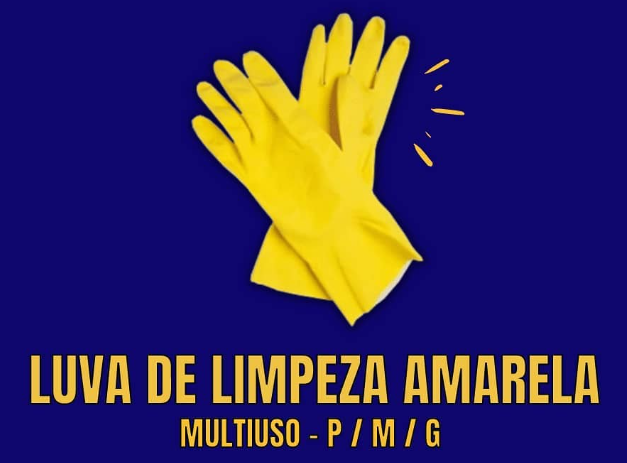 Luva de Limpeza Amarela