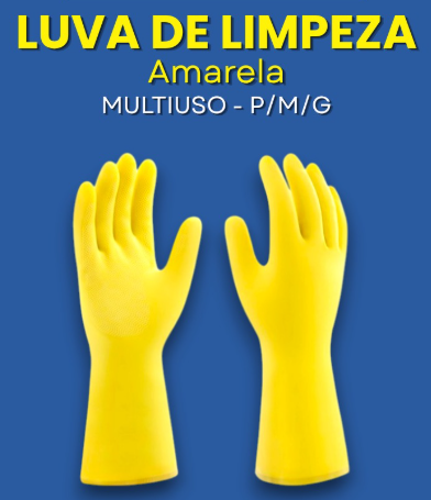 Luva Limpeza Amarela