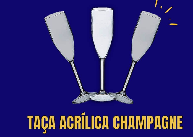 Taça Acrilica Champagne